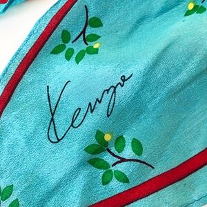 vintage Kenzo Scarf / to be worn in Hair or around Neck